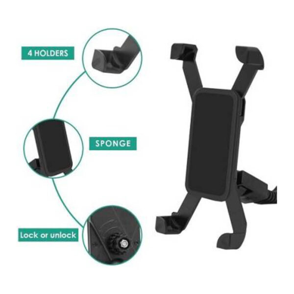 IND Bike Mobile Holder (Black) - Image 3