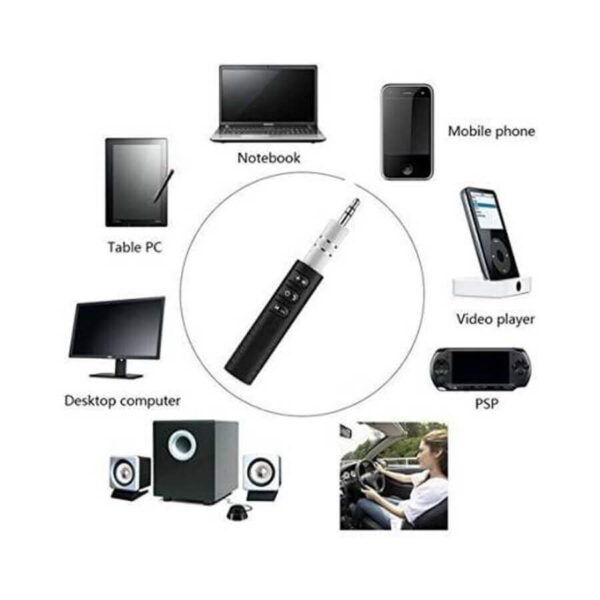 v4.2 Car Bluetooth Device with 3.5mm Connector, Audio Receiver, MP3 Player, Transmitter, Adapter Dongle  (Black) - Image 2