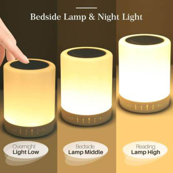 Touch lamp Light Portable Wireless LED Bluetooth Speaker - Image 2