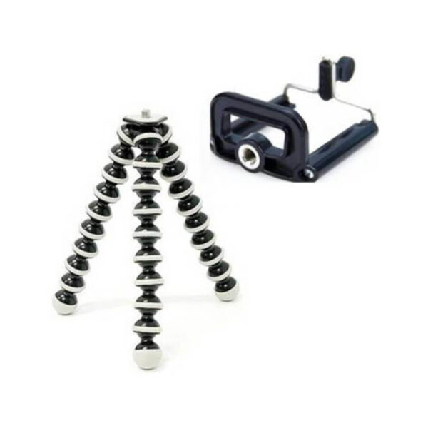 Gorilla/Octopus Tripod Tripod Kit  (White, Black, Supports Up to 3000 g) - Image 3