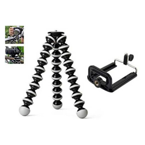 Gorilla/Octopus Tripod Tripod Kit  (White, Black, Supports Up to 3000 g) - Image 2