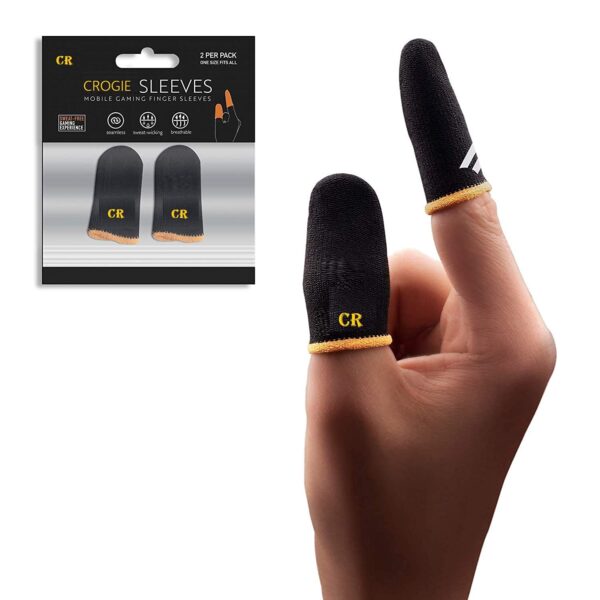 (PUBG Finger Sleeve Thumb Grip Sweatproof Smooth & Responsive Touch (2 Fingers Sleeve-1 Pair)