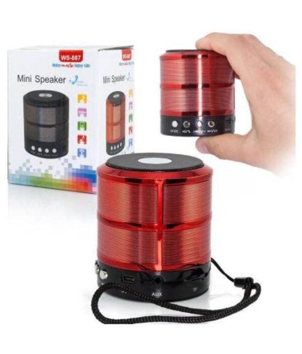 WS-887 Mini Wireless Portable Speaker Mega Bass Sound Bluetooth Speaker 10 W Bluetooth Home Audio Speaker