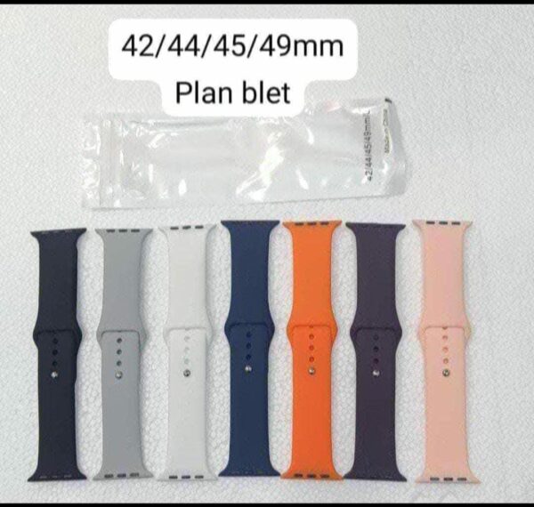 SILICONE PLANE STRAPS 42/44MM FOR SMART WATCH, Original Packing