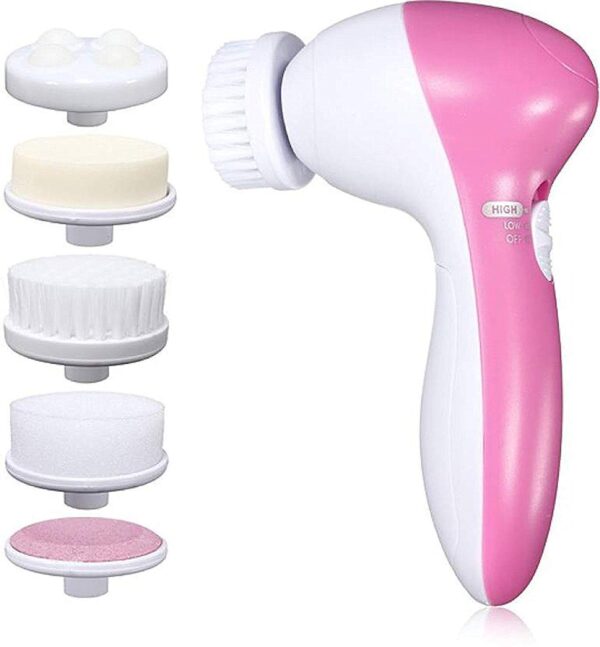 5 in 1 Face Facial Exfoliator Electric Massage Machine Care Cleanser