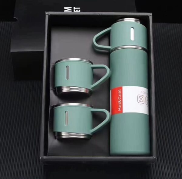 Stainless Steel Water Bottle Cup Set, 1 L